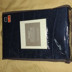 Venice Grommet Valance Curtain 52 X 18 In Blue